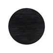 East West Furniture Ferris 7 Piece Round Kitchen Table Set in Black Finish