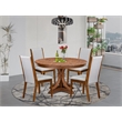 East West Furniture Ferris 5-Piece Mid Century Dining Set in Walnut Finish