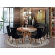 East West Furniture Ferris 7-Piece Kitchen Table Set in Walnut Finish