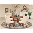 East West Furniture Ferris 5-Piece Dining Room Set in Walnut Finish