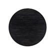 East West Furniture Ferris 7 Piece Round Dining Table Set in Black Finish