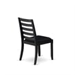 East West Furniture Hartland 5-Piece Kitchen Dining Set in Black Finish