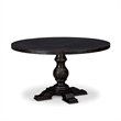 East West Furniture Irving 5-Piece Dining Table Set in Black Finish
