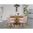 East West Furniture Irving 5-Piece Kitchen Dining Set in Walnut Finish