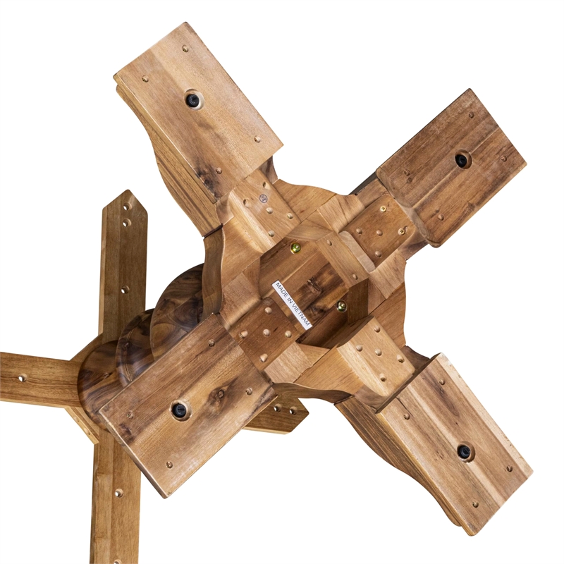 East West Furniture Irving 7-Piece Dining Table Set in Walnut Finish