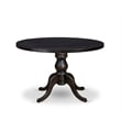 East West Furniture Irving 5-Piece Mid-Century Dining Set in Black Finish