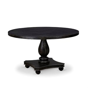 East West Furniture Irving Dining Room Table in Black Finish