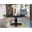 East West Furniture Irving Dining Room Table in Black Finish
