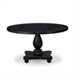 East West Furniture Irving Dining Room Table in Black Finish