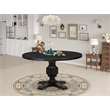 East West Furniture Irving Modern Dining Table in Black Finish