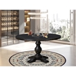 East West Furniture Irving Modern Dining Table in Black Finish