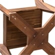 East West Furniture Irving Dining Room Table in Walnut Finish
