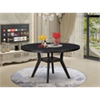 East West Furniture Irving Kitchen Dining Table in Black Finish