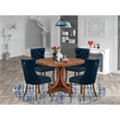 East West Furniture Irving 5-Piece Kitchen Dining Set in Walnut Finish