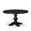 East West Furniture Irving 7-Piece Modern Dining Table Set in Black Finish