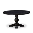 East West Furniture Irving 7-Piece Modern Dining Table Set in Black Finish