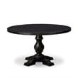 East West Furniture Irving 7-Piece Modern Dining Table Set in Black Finish