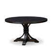 East West Furniture Irving 5 Piece Round Dining Set in Black Finish