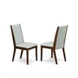 East West Furniture Irving 7-Piece Kitchen Table Set in Walnut Finish