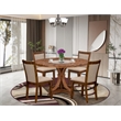 East West Furniture Irving 5-Piece Mid-Century Kitchen Table Set in Walnut