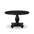 East West Furniture Irving Modern Kitchen Table in Black Finish