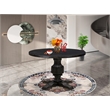 East West Furniture Irving Mid-Century Dining Table in Black Finish