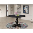 East West Furniture Irving Mid-Century Kitchen Table in Black Finish