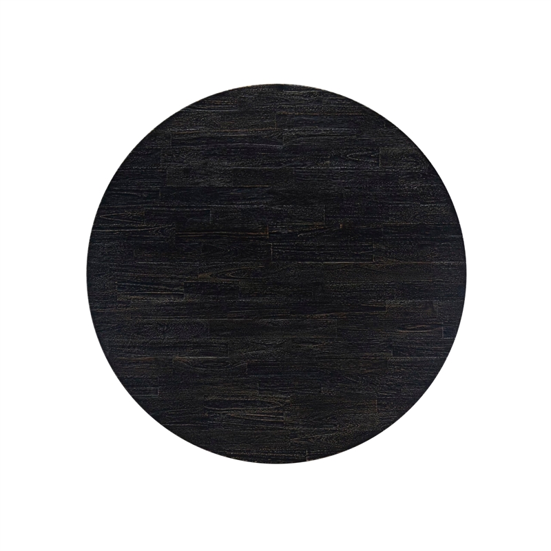 East West Furniture Irving Dinner Table in Black Finish