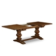 East West Furniture Lassale Mid-Century Dining Table Set in Walnut Finish