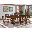 East West Furniture Lassale Mid-Century Dining Table Set in Walnut Finish