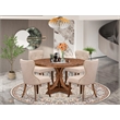 East West Furniture Irving 5-Piece Kitchen Dining Set in Walnut Finish