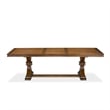 East West Furniture Laneville 7-Piece Dining Table Set in Walnut Finish