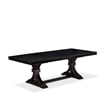 East West Furniture Laneville 9-Piece Kitchen Table Set in Black Finish