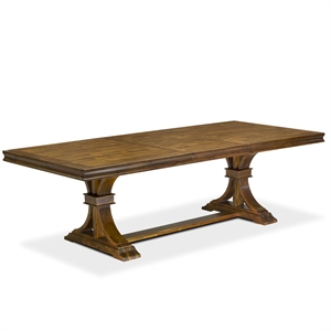 East West Furniture Laneville Modern Dining Table in Walnut Finish