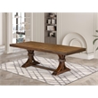 East West Furniture Laneville Modern Dining Table in Walnut Finish
