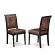 East West Furniture Laneville 9-Piece Dining Table Set in Black Finish