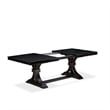 East West Furniture Laneville 9-Piece Mid-Century Dining Set in Black Finish