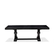 East West Furniture Laneville 9-Piece Kitchen Dining Set in Black Finish