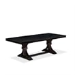 East West Furniture Laneville 9-Piece Mid Century Kitchen Table Set in Black