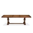 East West Furniture Laneville 9-Piece Mid-Century Dining Table Set in Walnut