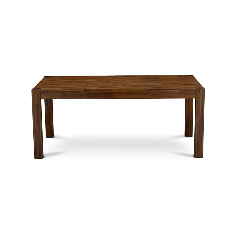 East West Furniture Lismore 5 Piece A Dining Table Set in Walnut Finish
