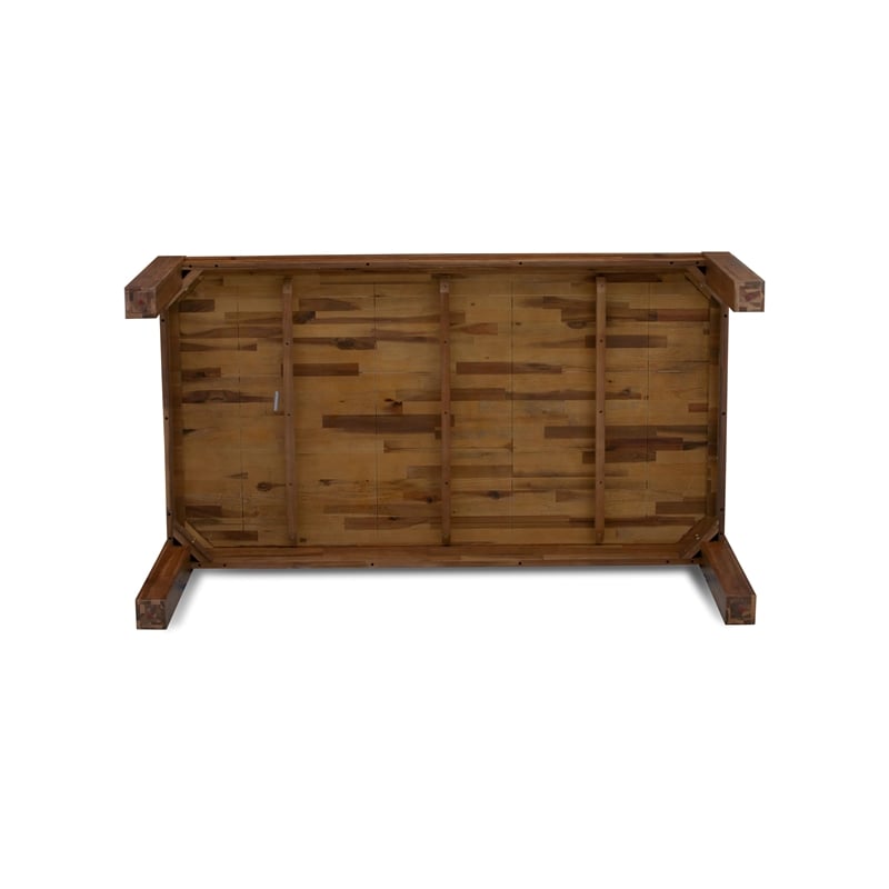 East West Furniture Lismore 7 Piece A Modern Dining Table Set in Walnut Finish