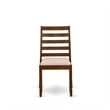 East West Furniture Lismore 7 Piece A Modern Dining Table Set in Walnut Finish