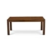 East West Furniture Lismore 7 Piece A Modern Dining Table Set in Walnut Finish