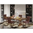 East West Furniture Northcliffe 5-Piece Kitchen Dining Set in Walnut Finish