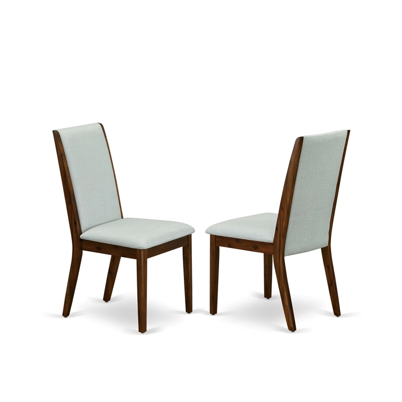 East West Furniture Northcliffe 9-Piece Extendable Kitchen Table Set in Walnut