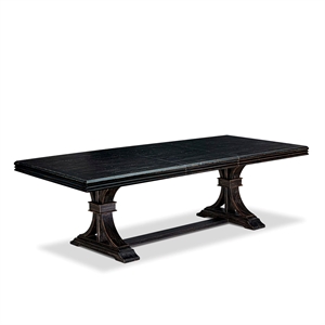 East West Furniture Northcliffe Dinner Table in Black Finish