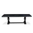 East West Furniture Northcliffe 5-Piece Kitchen Dining Set in Black Finish