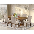 East West Furniture Northcliffe 7-Piece Kitchen Table Set in Walnut Finish