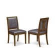 East West Furniture Northcliffe 7-Piece Kitchen Table Set in Walnut Finish